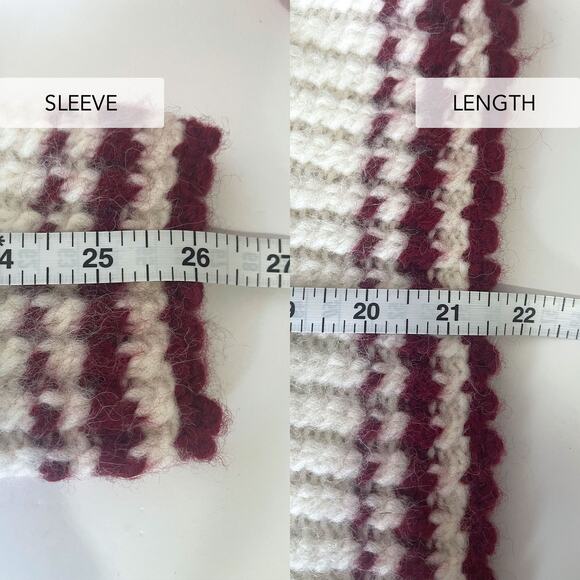 DOEN Rare Valentina Alpaca Peter Pan Collar Pom Pom Pullover Sweater Size XL - Picture 15 of 16